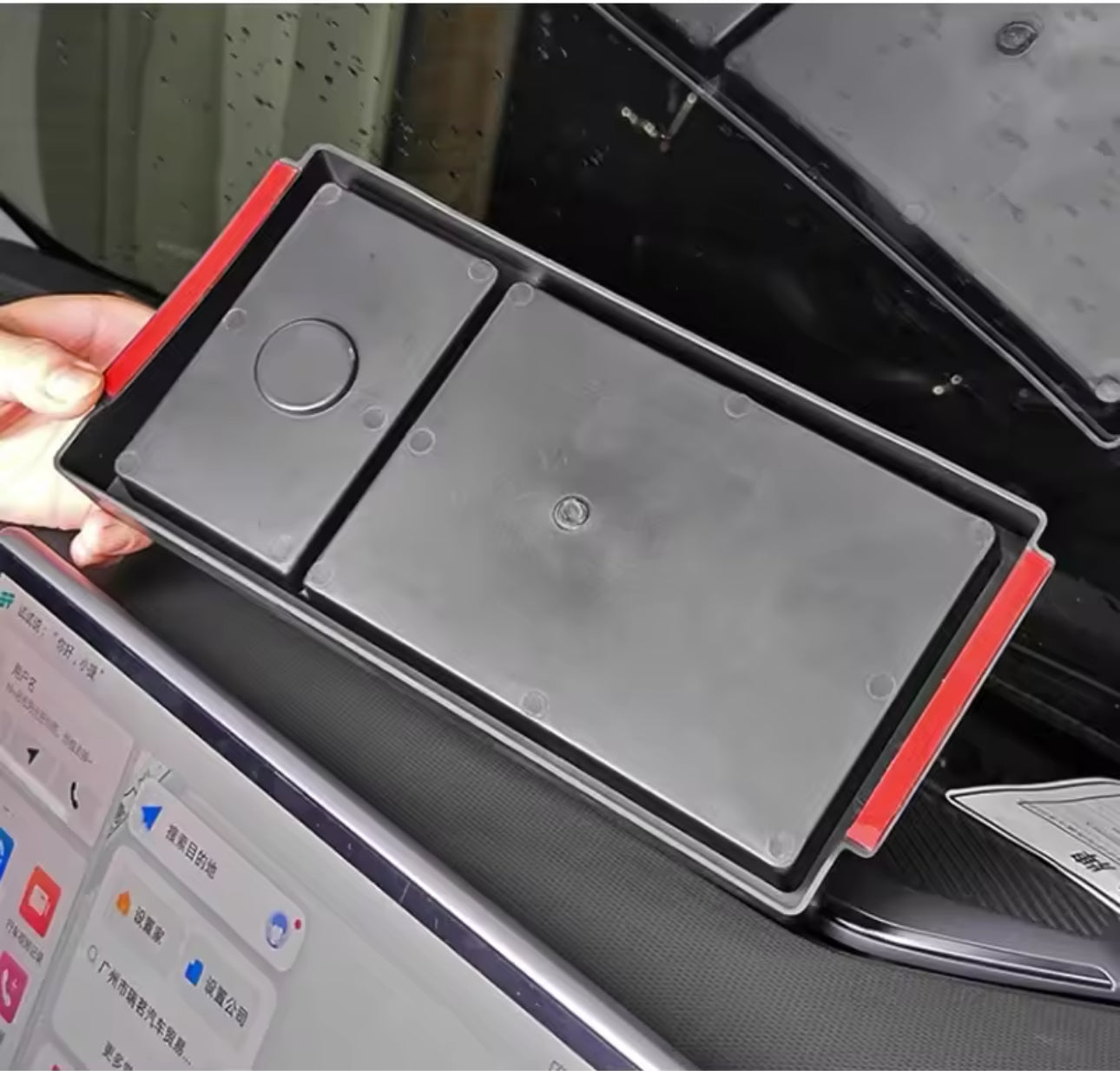 Storage Box Behind The Screen Dashboard for Jetour T2