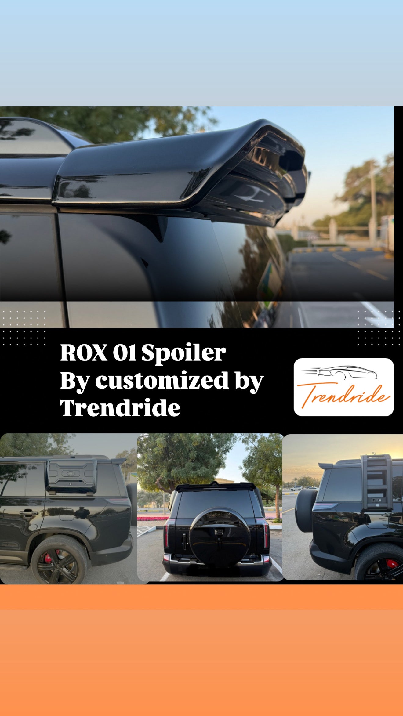 ROX 01 spoiler customized by Trendride